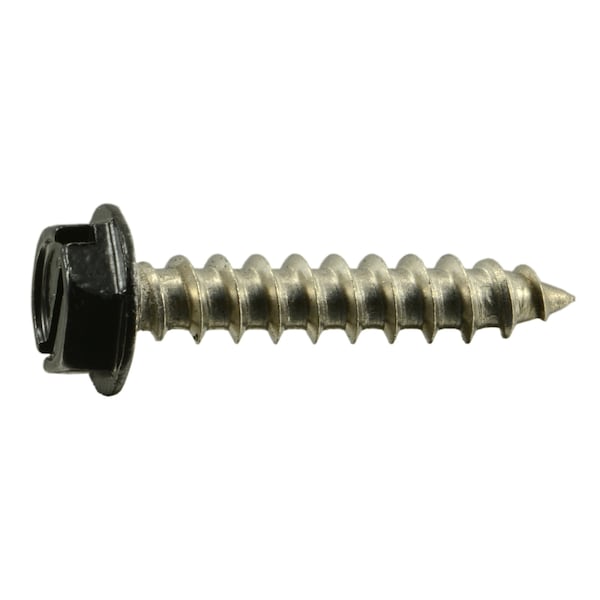 Midwest Fastener Sheet Metal Screw, #10 x 1 in, Painted 18-8 Stainless Steel Flange Hex Head 15 PK 71032 - main